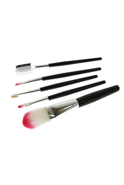 global fashion Set of 5 make-up brushes, Cosmetic Brush, pink