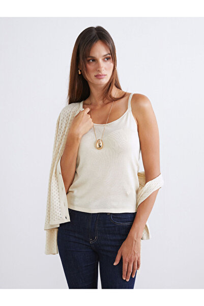 LC Waikiki U-Neck Strap Women's Knitwear Tank Top