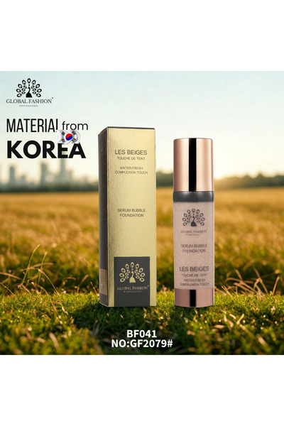 global fashion Fond de ten Global Fashion, Serum Bubble Foundation, BF041, Warm Beige