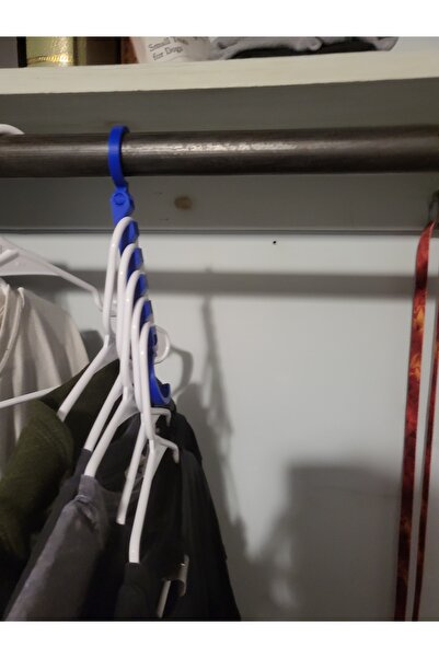 Print Zone Σετ 3 κρεμάστρων για ντουλάπες, οργανωτής ντουλάπας, έξυπνη κρεμάσ...