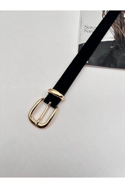 Mynoa Curea neagră/de piele de căprioară pentru femei, curea pentru pantaloni...