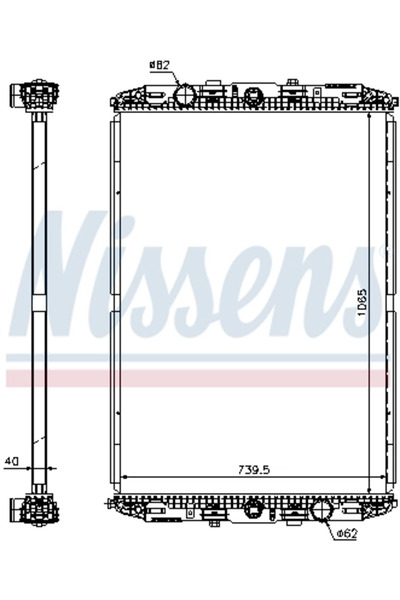 Nissens Radiator Racire Motor Man Lion´S City/Tga