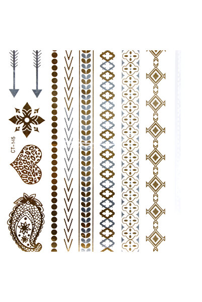 global fashion Tatuaj corp temporar Metal Tatto Stickers CT-145