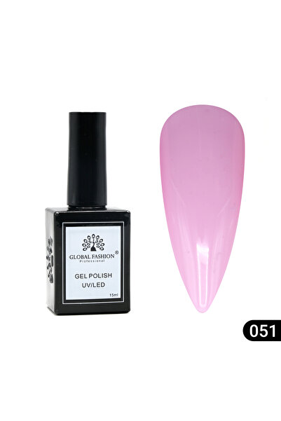 global fashion Oja semipermanentă Global Fashion, Gel polish Elite Glow 15 ml, 51