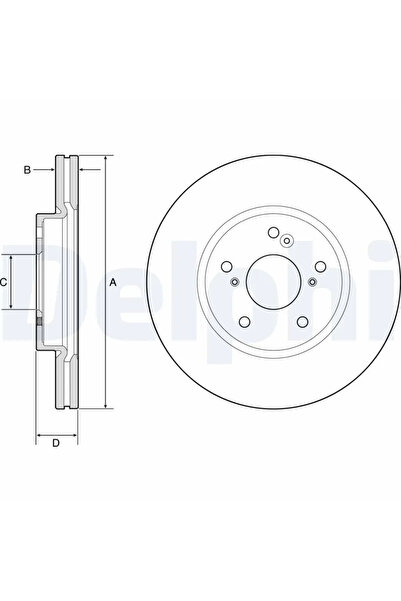 DELPHİ Дискова спирачка Honda Accord 9 Limousine/Hr-5/Vezel Suv