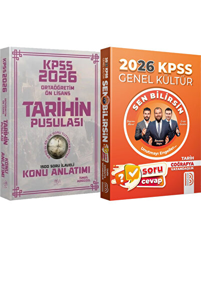 Benim Hocam Yayınları 2026 KPSS Ortaöğretim Ön Lisans Tarihin Pusulası Konu A...