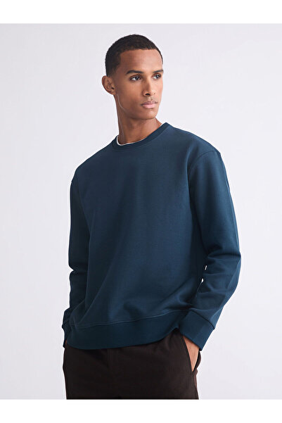 LC Waikiki Hanorac gros pentru bărbați, cu mânecă lungă, cu gât