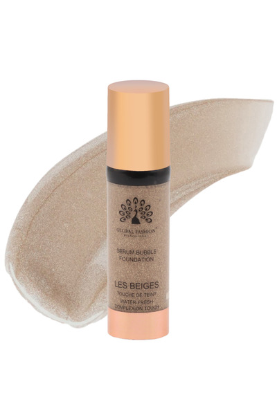 global fashion Fond de ten Global Fashion, Serum Bubble Foundation, BF048, Deep Cocoa
