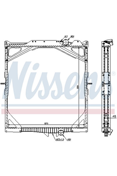 Nissens Radiator Racire Motor Volvo Fh/NH12
