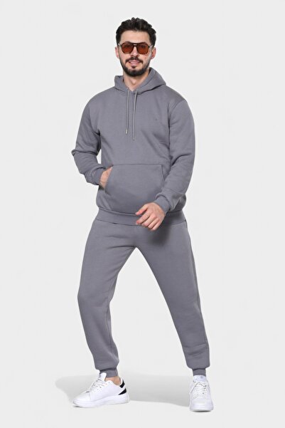 RO KİDS Unisex Tracksuit Set – Hooded Comfortable and Stylish Cotton Hoodie Set 3 Thread