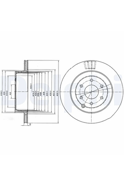 DELPHİ Дискови спирачки Nissan Pathfinder 3