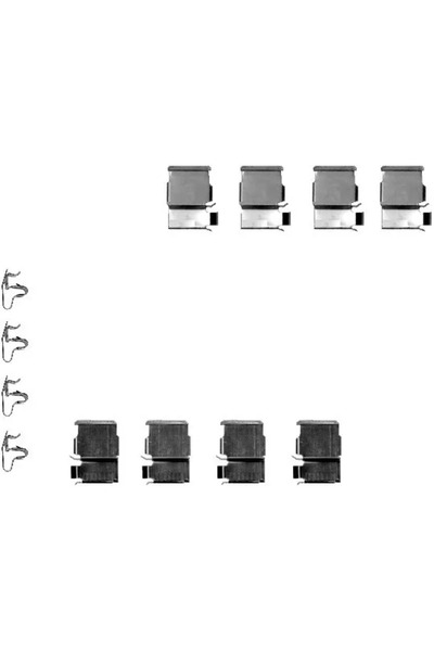 TEXTAR Set Accesorii Placute Frana Lexus Gx/Lx Mitsubishi Pajero Classic