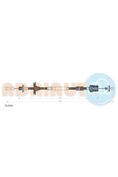 Adriauto Cablu Ambreiaj Rover 200 2/200 Cupe/25 1