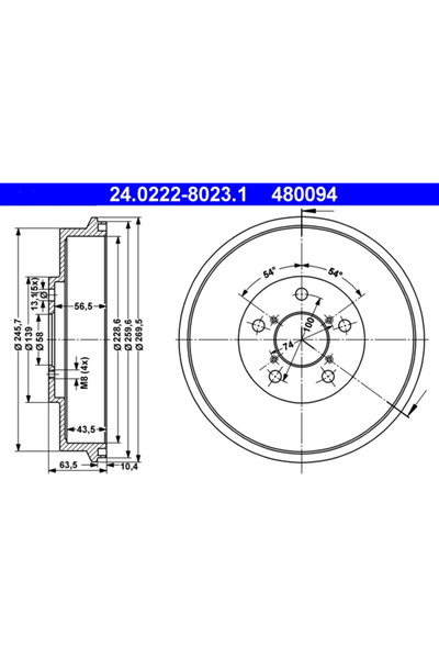 Ate Tambur Frana Subaru Forester/Impreza/Legacy 2 1992-2009