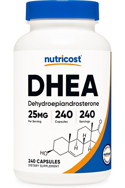 Nutricost DHEA 25mg, 240 Caps - Gluten Free, Soy Free, Non-GMO