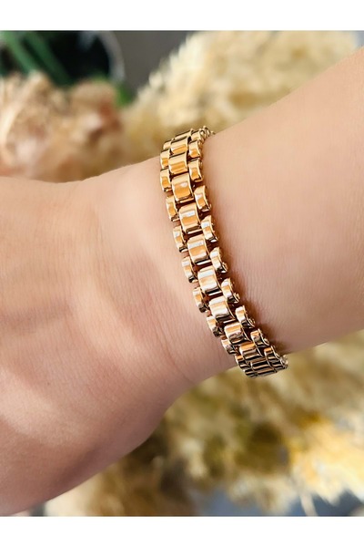 ACAR TAKI Xuping No Stone Cord Bracelet 19Cmx8Mm-Rose Color Acr7094