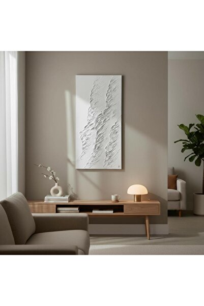 Casco لوحة فنية جدارية بتفاصيل بارزة وألوان هادئة 140×70 سم