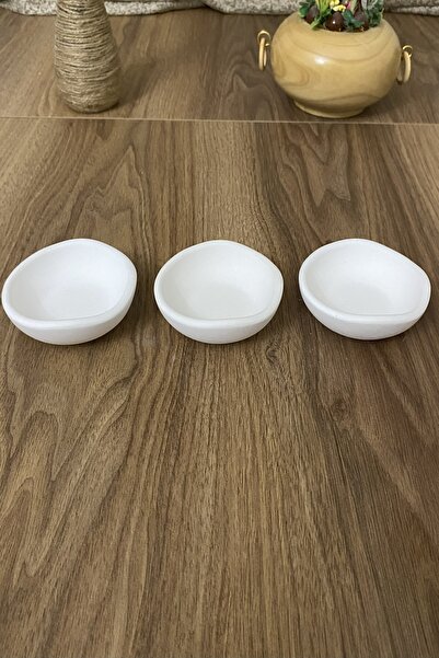 KUTAYKO Beyaz dekoratif kase (çok amaçlı)