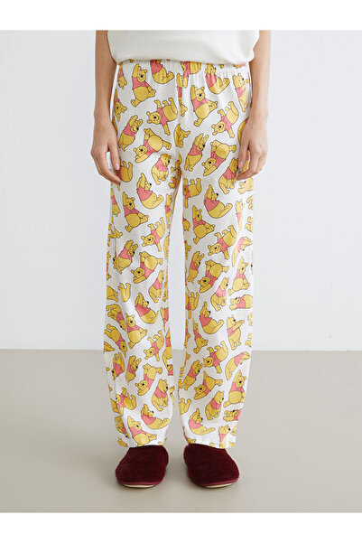 LC Waikiki Peak Yeni Sezon Winnie the Pooh Desenli Kadın Pijama Alt