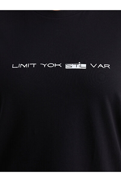 LC Waikiki Plus Size Crew Neck Printed Women's T-Shirt