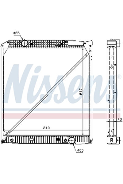 Nissens Radiator Racire Motor Mercedes-Benz Actros