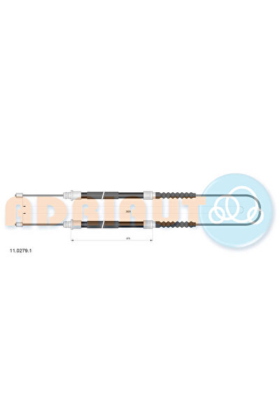 Adriauto Cablu Frana De Parcare Spate Citroen Jumper 1 Bus/Jumper 1 Caroserie...