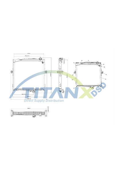 TitanX Radiator Racire Motor Renault Trucks C/K/T