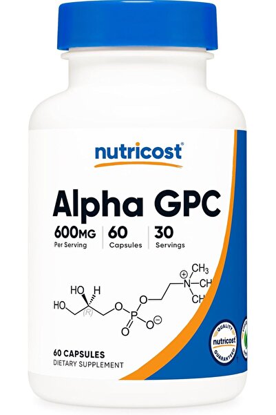Nutricost Alpha GPC 600mg, 60 Vegetarian Caps - Non-GMO and Gluten Free, 300m...