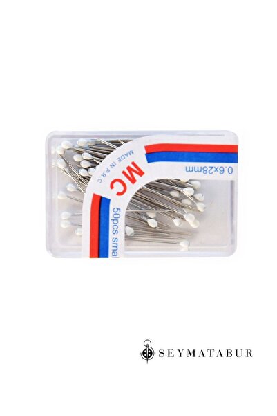 BALIM ÖRGÜ EVİ White Head Bulk Needle 28 mm 50 Pieces