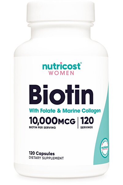 Nutricost Women Biotin With Folate & Marine Collagen Hair Skin & Nails 10,000...