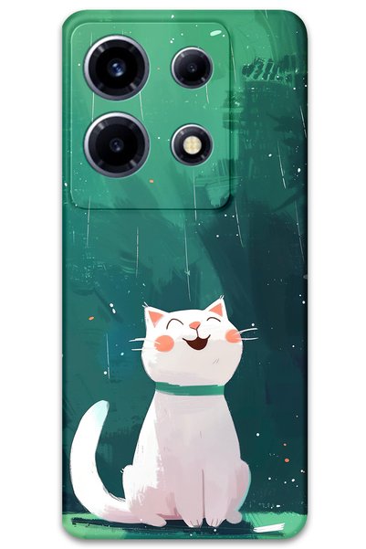 Gramaphone حافظة هاتف متوافقة مع هاتف Infinix Note 30 VIP بنمط القطط + واقي ش...