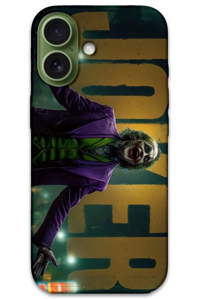 Gramaphone iPhone 17 Uyumlu Joker Desenli Telefon Kılıfı + Ekran Koruyucu - 5930