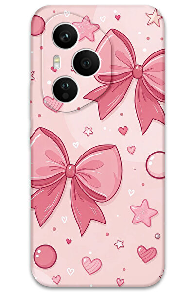 Gramaphone 400 Pro Uyumlu Kurdele Desenli Telefon Kılıfı + Ekran Koruyucu - 5803