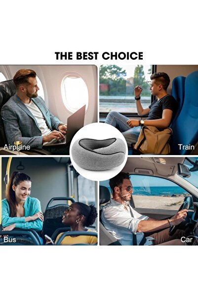 Hope Flyhugz Wander Plus Memory Foam Travel Neck Pillow (Dark Gray)