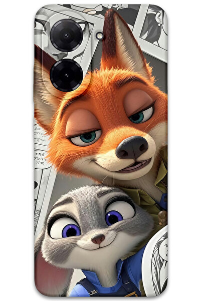 Gramaphone Xiaomi Redmi A5 4G Uyumlu Zootopia Desenli Telefon Kılıfı + Ekran ...