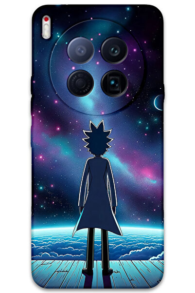 Gramaphone Tecno Camon 40 Premier 5G Uyumlu Rick Desenli Telefon Kılıfı + Ekr...