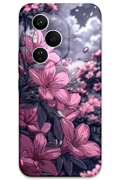 Gramaphone Honor 400 Pro Uyumlu Çiçek Desenli Telefon Kılıfı + Ekran Koruyucu...