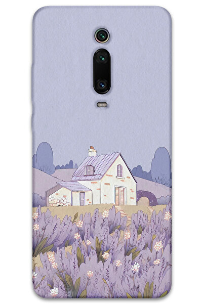 Gramaphone Xiaomi Mi 9T Uyumlu Çiçek Desenli Telefon Kılıfı + Ekran Koruyucu ...