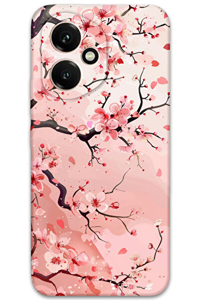 Gramaphone Honor 400 Uyumlu Çiçek Desenli Telefon Kılıfı + Ekran Koruyucu - 5805