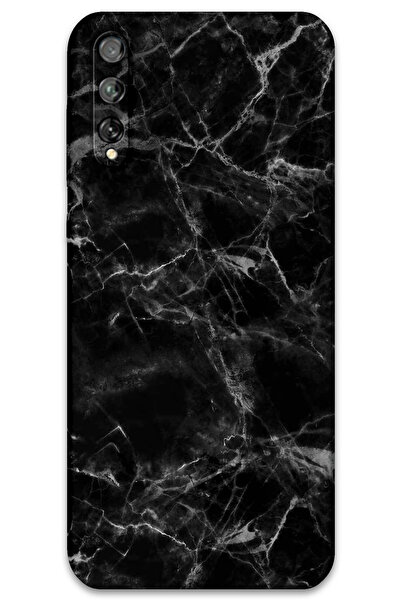 Gramaphone Huawei P Smart S Uyumlu Mermer Desenli Telefon Kılıfı + Ekran Koru...