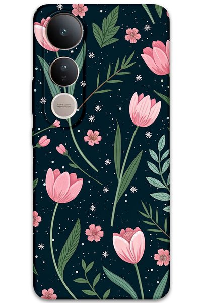 Gramaphone Vivo V50 Lite 4g Compatible Floral Pattern Phone Case + Screen Pro...