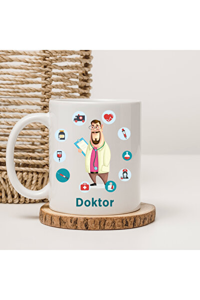 Er-Se Tasarım Doctor Mug Cup, Gift Doctor Cup, Gift Mug Cup for Doctor, Doctor Mug Dkrt003