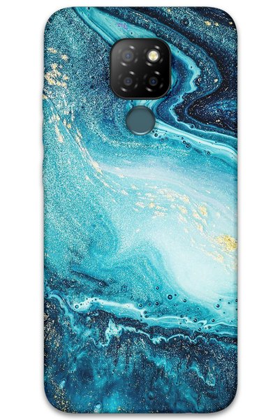 Gramaphone Gm 20 Compatible Marble Patterned Phone Case + Screen Protector - ...