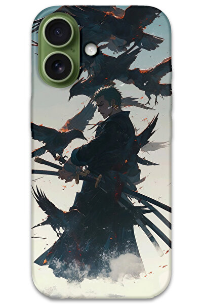 Gramaphone iPhone 17 Uyumlu Anime Desenli Telefon Kılıfı + Ekran Koruyucu - 5892