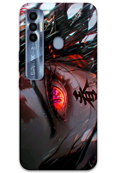 Gramaphone Tecno Spark 7 Pro Compatible Anime Patterned Phone Case + Screen P...