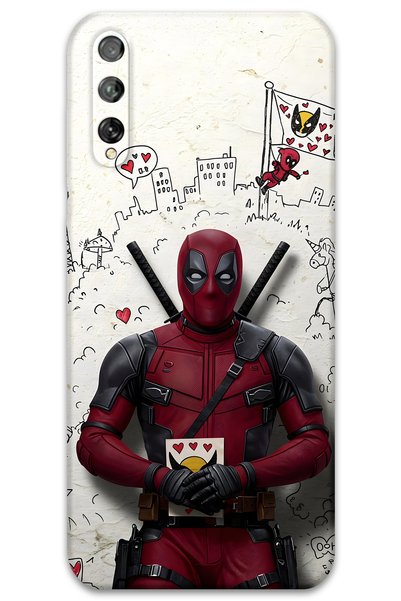 Gramaphone Huawei P Smart S Compatible Deadpool Patterned Phone Case + Screen...
