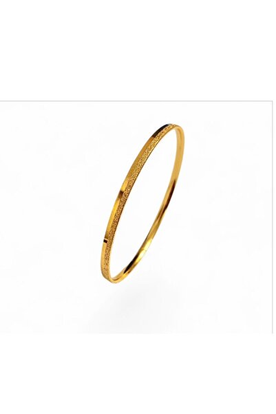 AKSESUARIM 22 Ayar Altın Kaplama Simli Ajda Bilezik