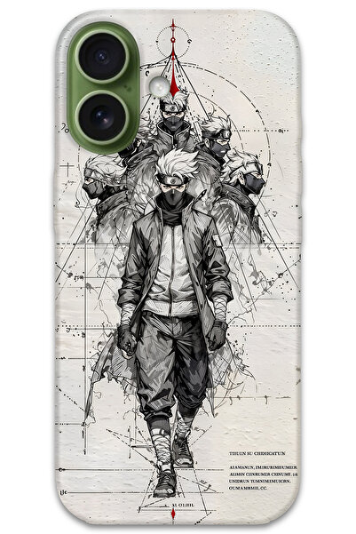 Gramaphone iPhone 17 Uyumlu Anime Desenli Telefon Kılıfı + Ekran Koruyucu - 5875
