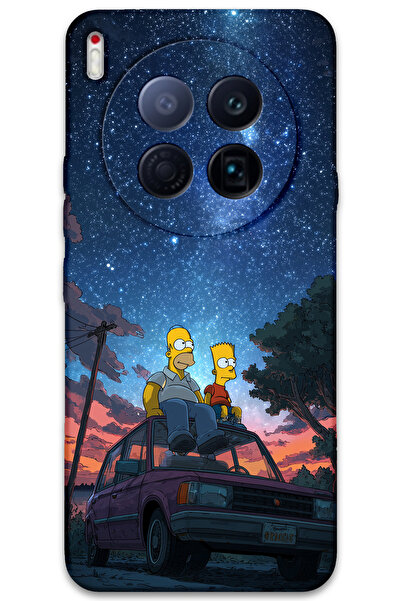 Gramaphone Tecno Camon 40 Premier 5G Uyumlu Simpson Desenli Telefon Kılıfı + ...