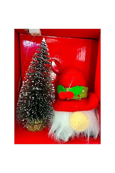 velve Christmas package, with decorative elf and Santa's Milk Dinner ceramic set, in a themed box